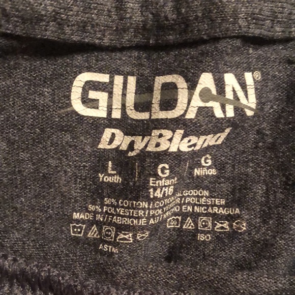 Gildan Youth Large Tiger Football T Shirt - Picture 3 of 3